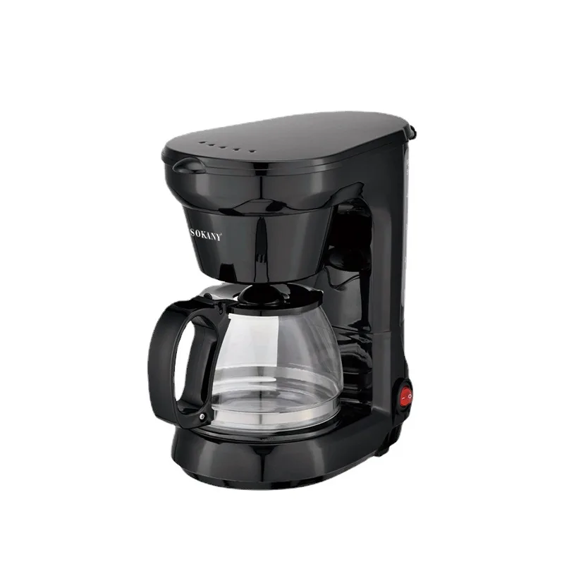 

6-Cup Drip Coffee Maker, Smart Anti-Drip System, with Permanent Filter and Borosilicate Glass Carafe, Clear Water Level Window