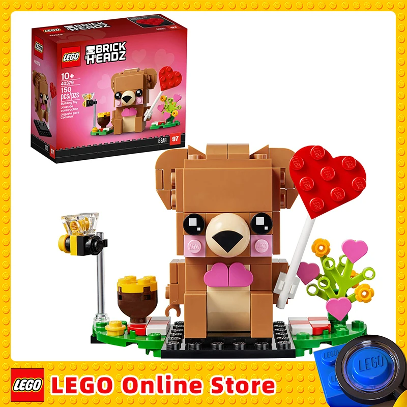 

LEGO & BrickHeadz Valentine's Bear Children Building Blocks Toys Gift 40379 (150 Pieces)