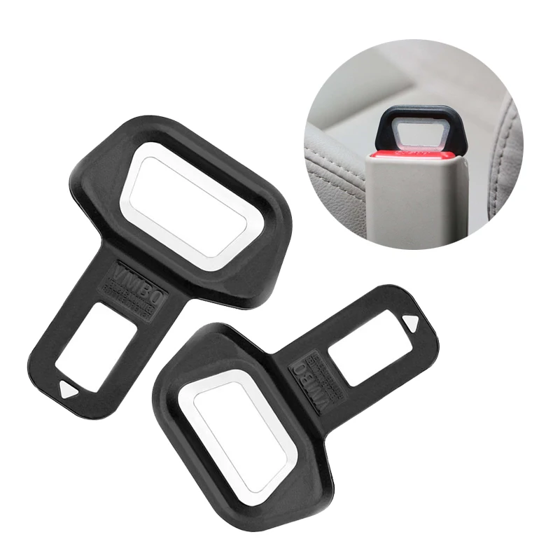 

Car Universal Safety Belt Clip Buckle Plug Seatbelt Stop Alarm Stopper Silencer Vehicle Mount Bottle Openers Car Accessories