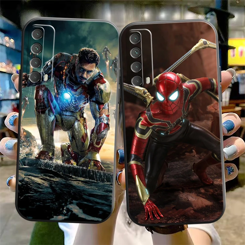 

Popular Marvel Phone Case For Huawei P Smart Z 2019 2021 P20 P20 Lite Pro P30 Lite Pro P40 P40 Lite 5G Back Black Soft