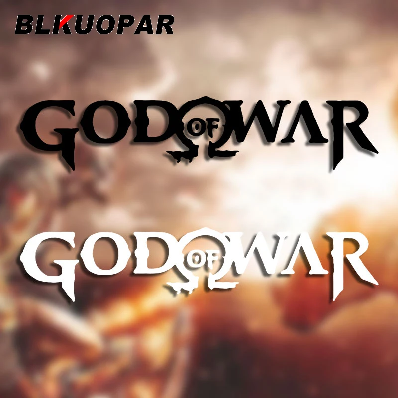 

BLKUOPAR, игра бога войны, наклейка для защиты от солнца, высечка, холодильник, шлем, автомобильные аксессуары