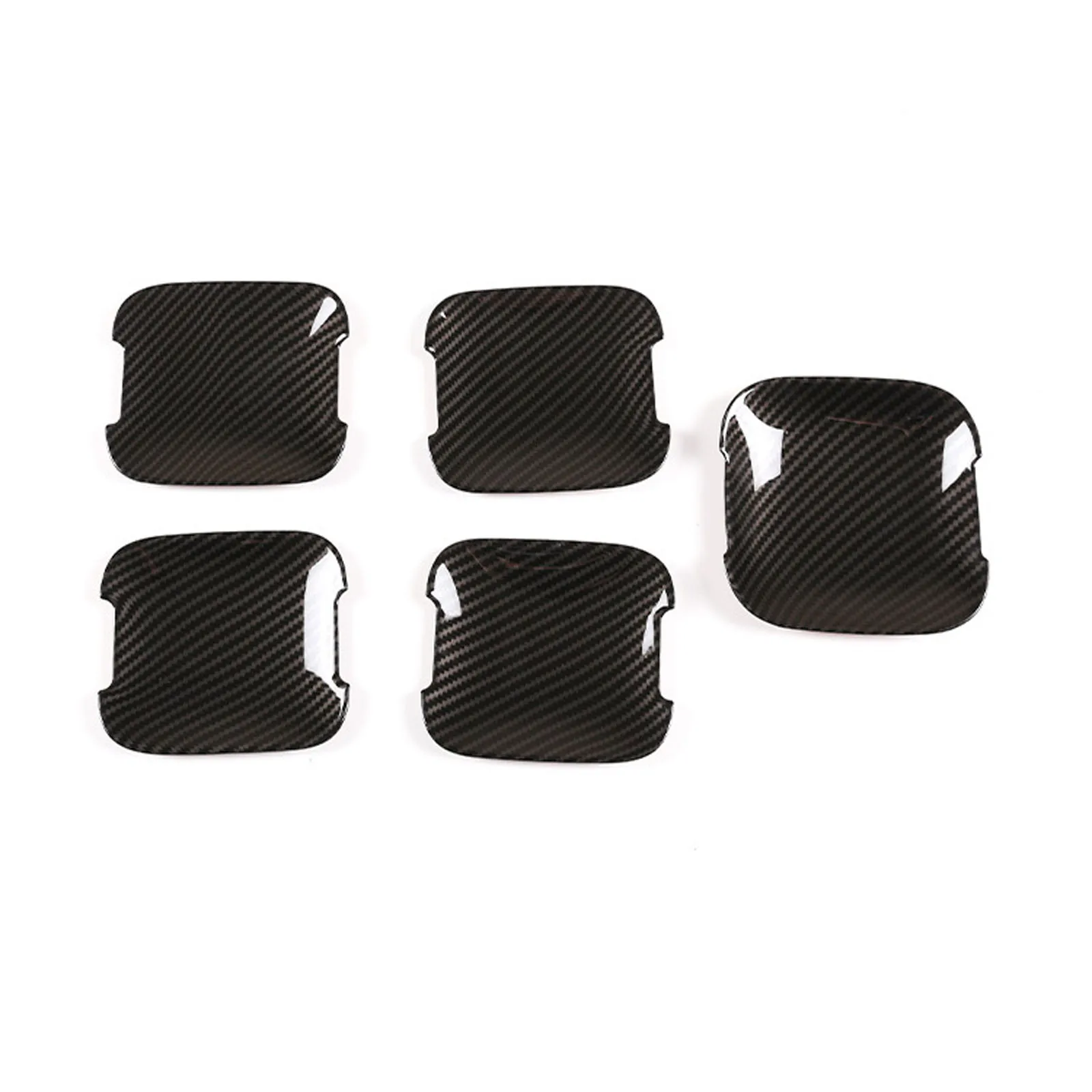 Подходит для Land Rover Defender 2020-2021 дверная чаша ABS углеродное волокно версия 110 5 шт.