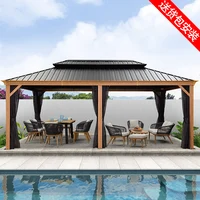 Outdoor sunshine room, pavilion, aluminum alloy courtyard, roof, simple room, residential villa, residential assembly house