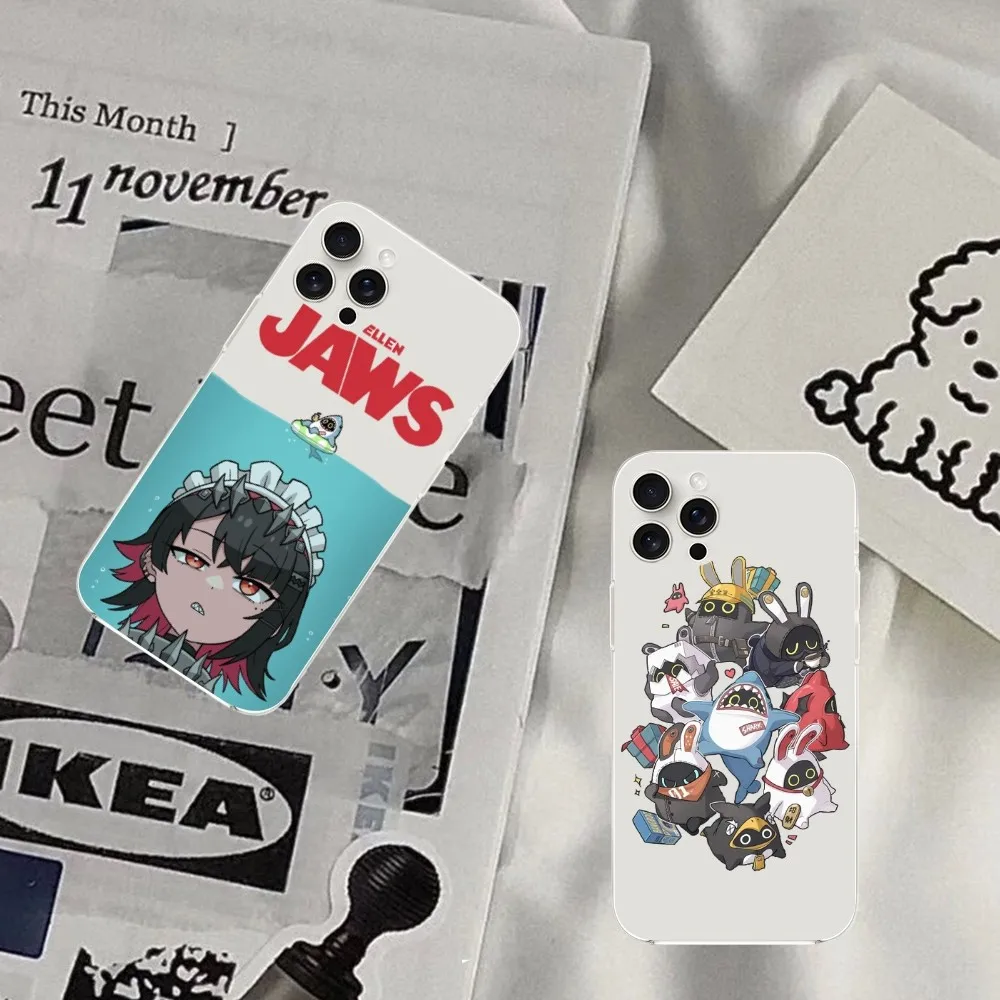 Чехол для телефона Game Z-Zenless Zone Zero Bangboo прозрачный чехол iPhone Mini Plus 11 13 12 14 15 16 Pro XS Max