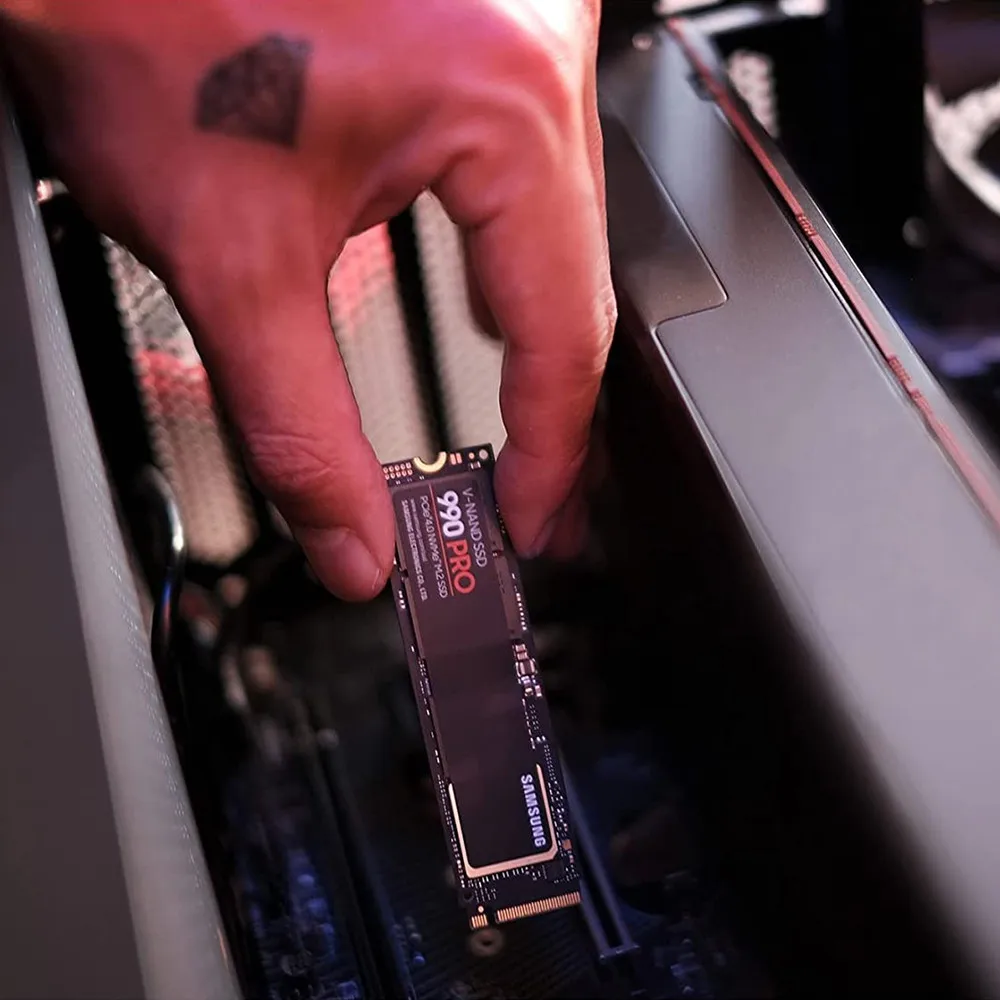 SAMSUNG 990 PRO с радиатором SSD 1 ТБ 2 4 PCIe Gen 0x4 Твердотельный накопитель NVMe 0 M.2 2280