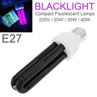 20/30/40W E27 UV Black Light CFL Light Bulb Lamp 365NM Farming Lights Ultraviolet Lamp Trap Light New
