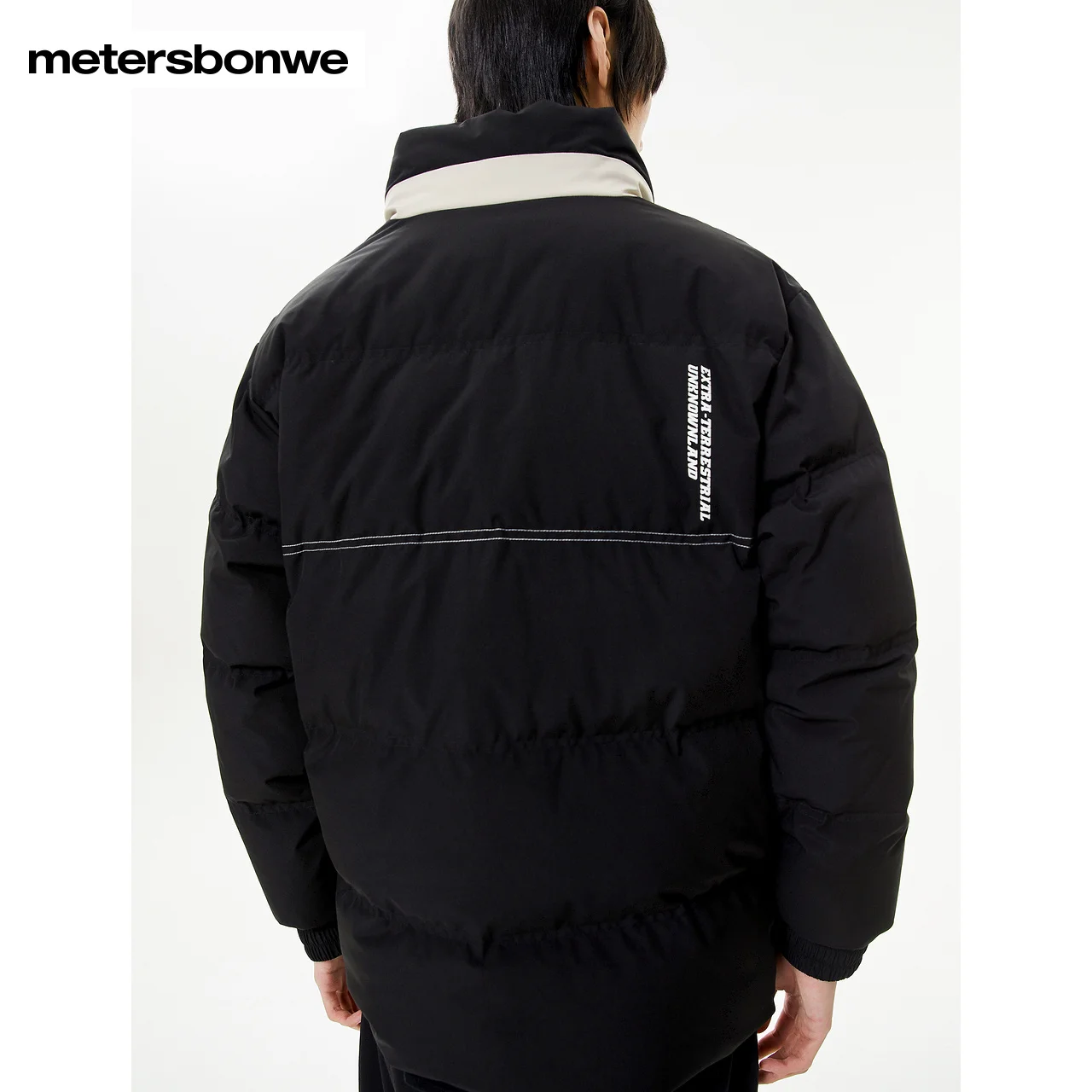 Metersbonwe Men Trend Stand Collar Cargo Pocket Down Wear Loose 80%Duck Down Neckline Of Camouflage Color Warm Wear Winter Down