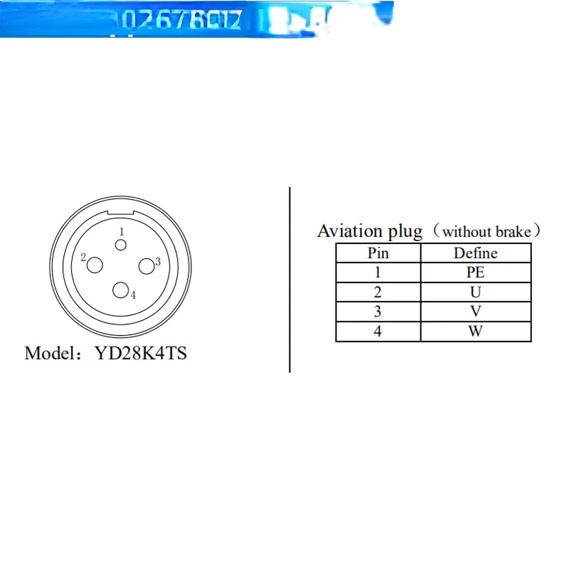 Авиационный разъем серводвигателя Guangshu/Huada YD28 4-ядерный YD28K4TS-E YD28J4Z-E