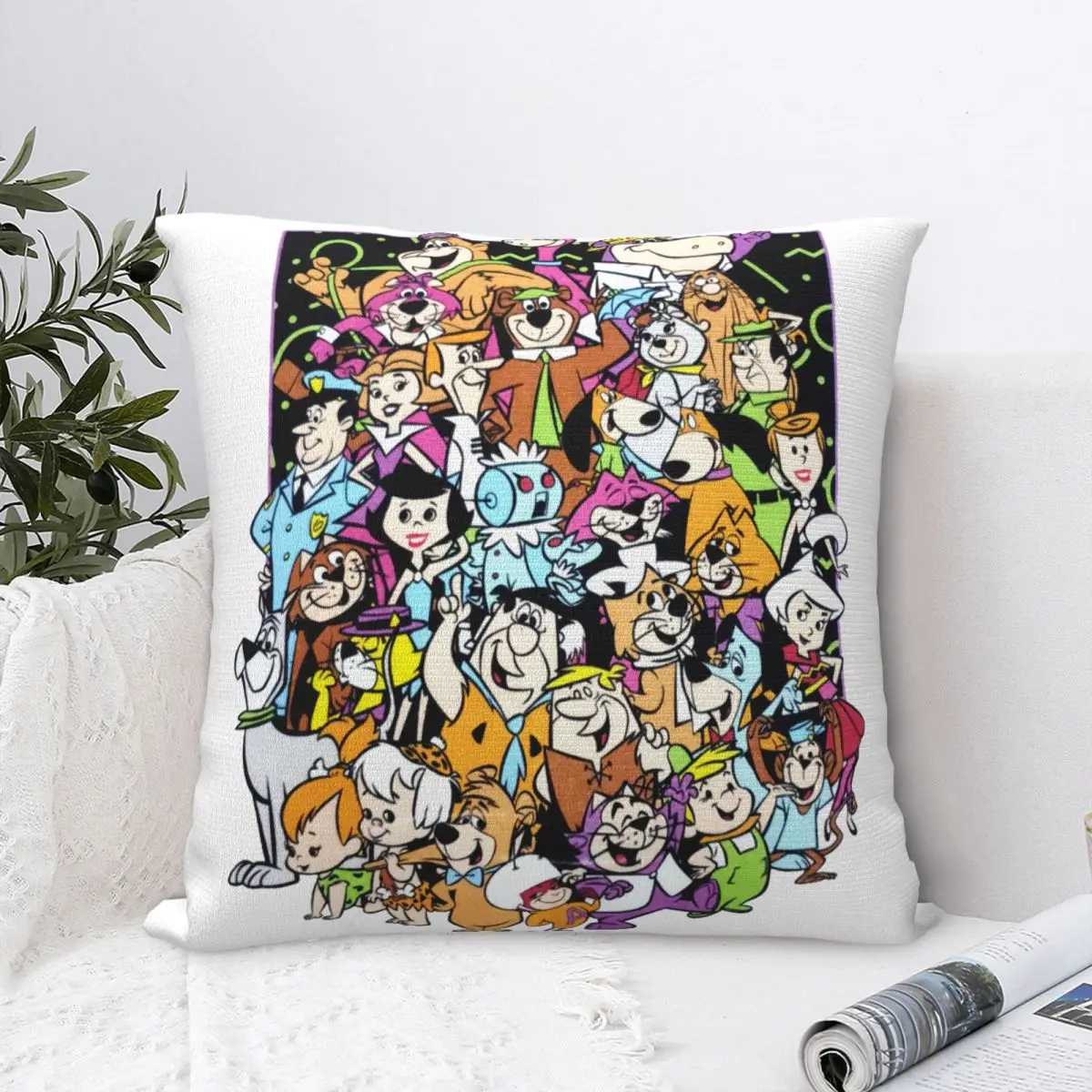 

Hanna Barbera Group Ly Licensed Cover Kawaii Cases Pillows Decor Home Skin-friendly Removable And Washable Sofa Waist Support