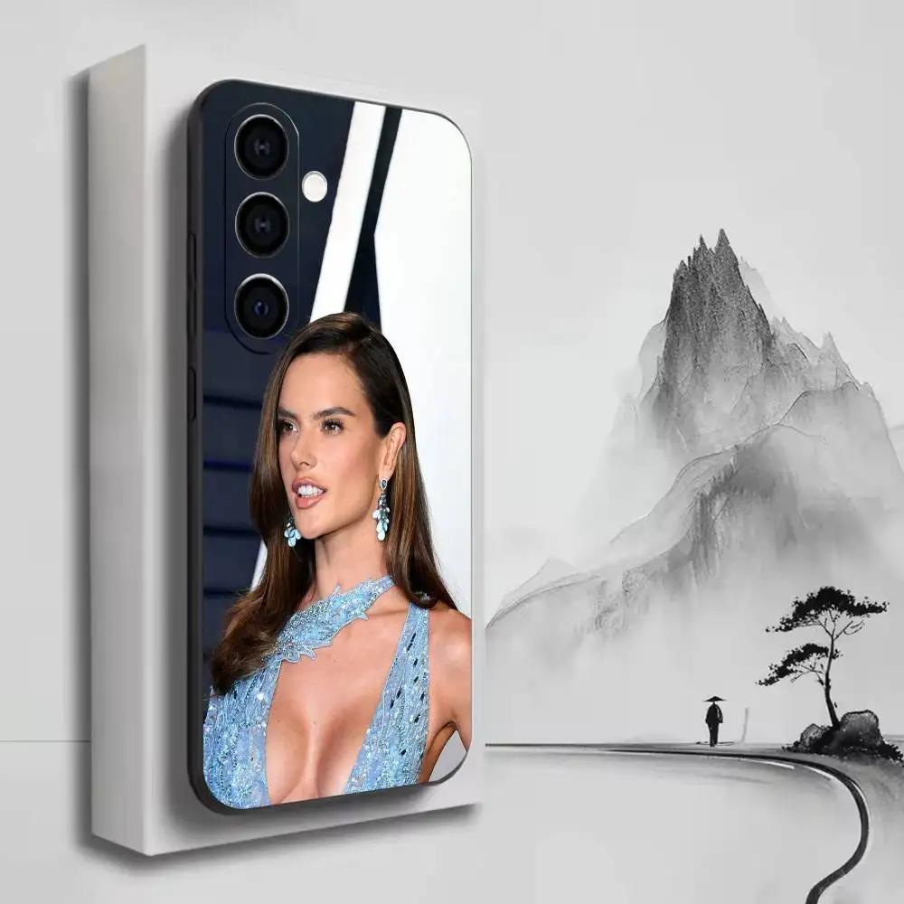 Фото Чехол для телефона supermode AA A-Alessandra Ambrosio, черный, мягкий силиконовый чехол из ТПУ для Samsung A72, A51, A70, A71, A53, A52, A73 №3