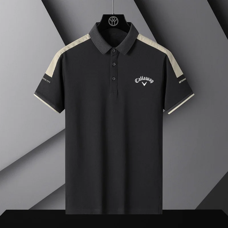 

Spring/Summer Mens Golf Shirt Fashion Casual Short Sleeve malbon Golf Sports Clothing Quick Dry Breathable POLO T Shirt Topst