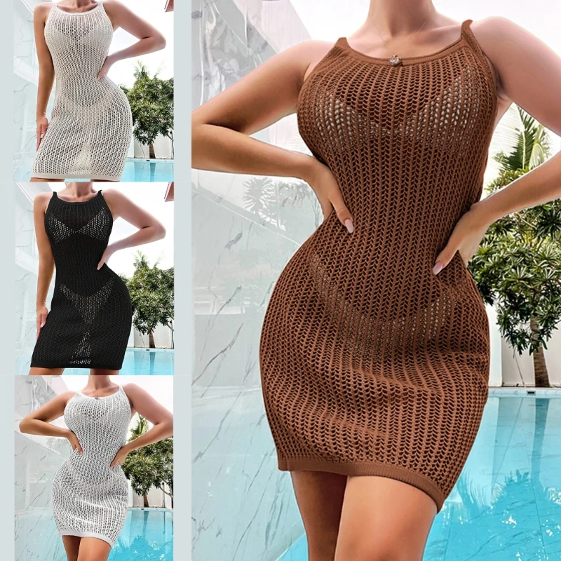 

Женский сексуальный купальник, накидка, облегающий купальник, бикини, Сетчатое платье, прозрачные пляжные платья