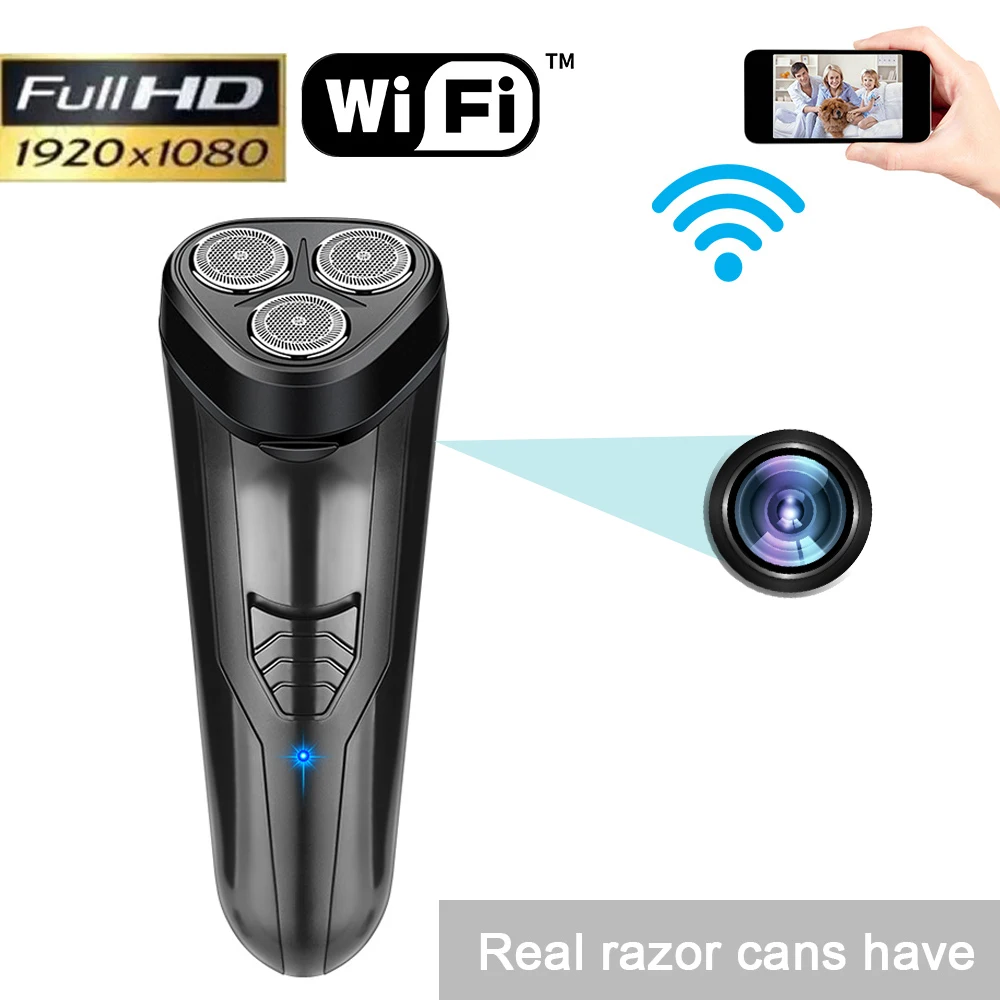 

1080P HD мини-камера электробритва видеокамера видеонаблюдения бритва беспроводной монитор Аудио Видео рекордер ночное видение
