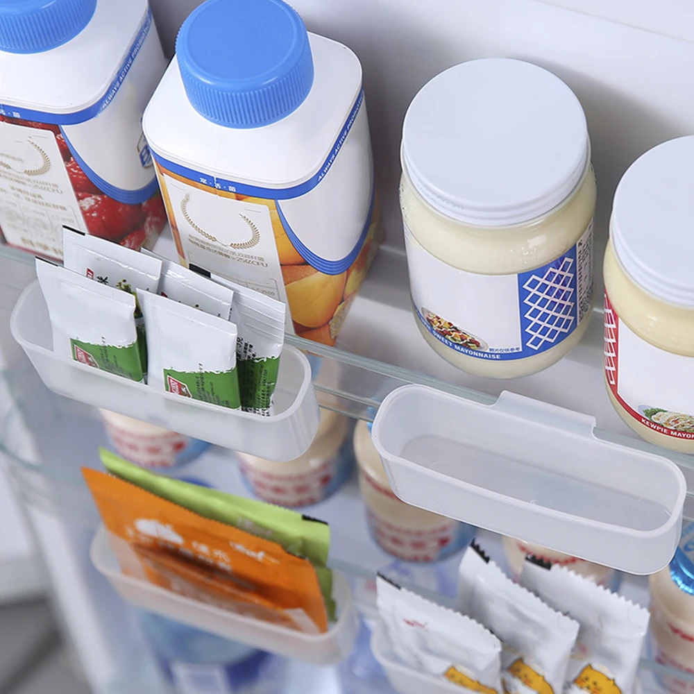 

Скрытая коробка для хранения в холодильнике, держатель, ящик холодильника, сумка для соуса, органайзер, подвесная стойка ShelfNew