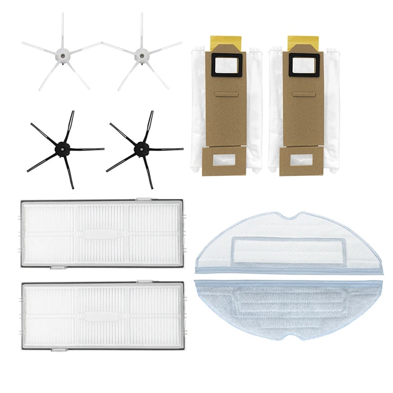 

10Pcs for Roborock S7 T7S Plus Washable Mop Cloth Dust Bag Hepa Filter Side Brush Replacement Vacuum Cleaner Accessories