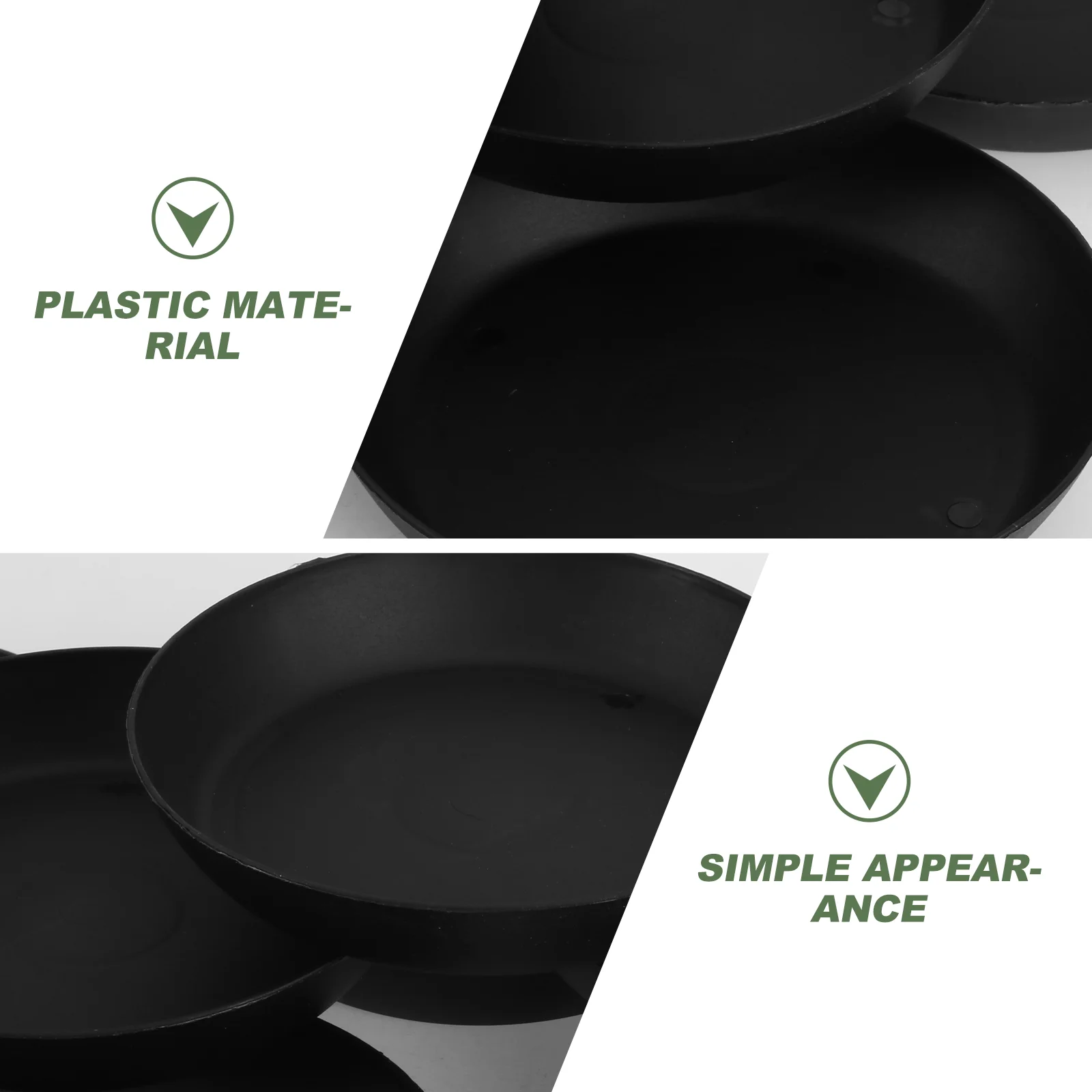 20 шт. пластиковый цветочный горшок капельный поднос блюдце для цветочного горшка