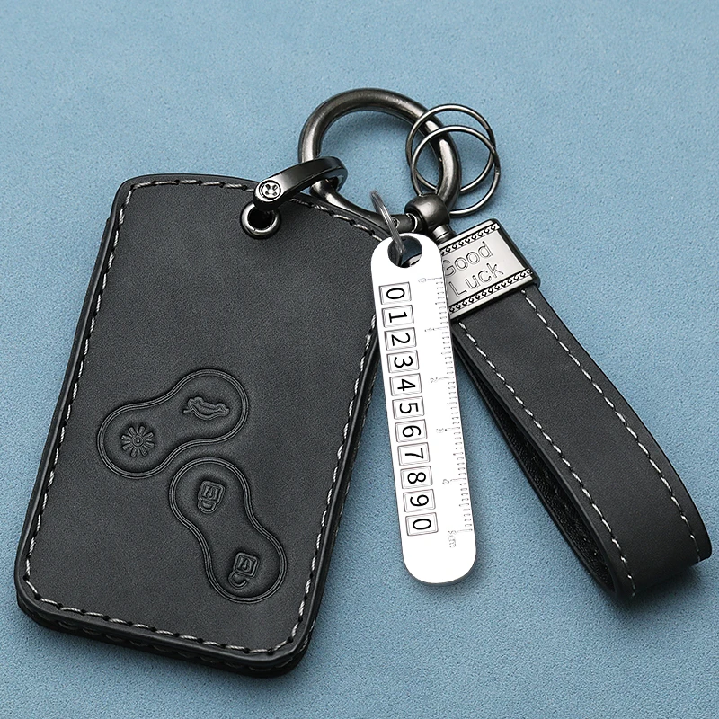 Чехол для автомобильного ключа с 4 кнопками Renault Koleos Kadjar Megane Talisman Captur Espace Clio 2016-2019