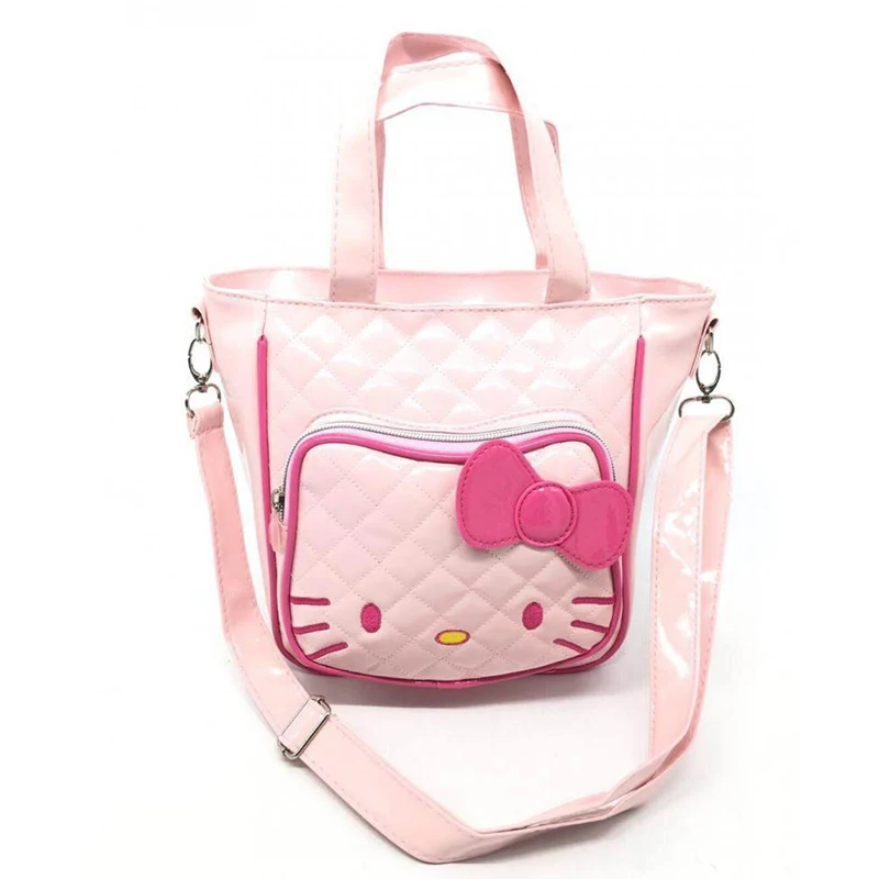 

Kawaii Sanrios Messenger Bag Hellokittys Cartoon Cute Pu Handbag Lunch Bag Cosmetic Bag Shoulder Bag Girl Gift