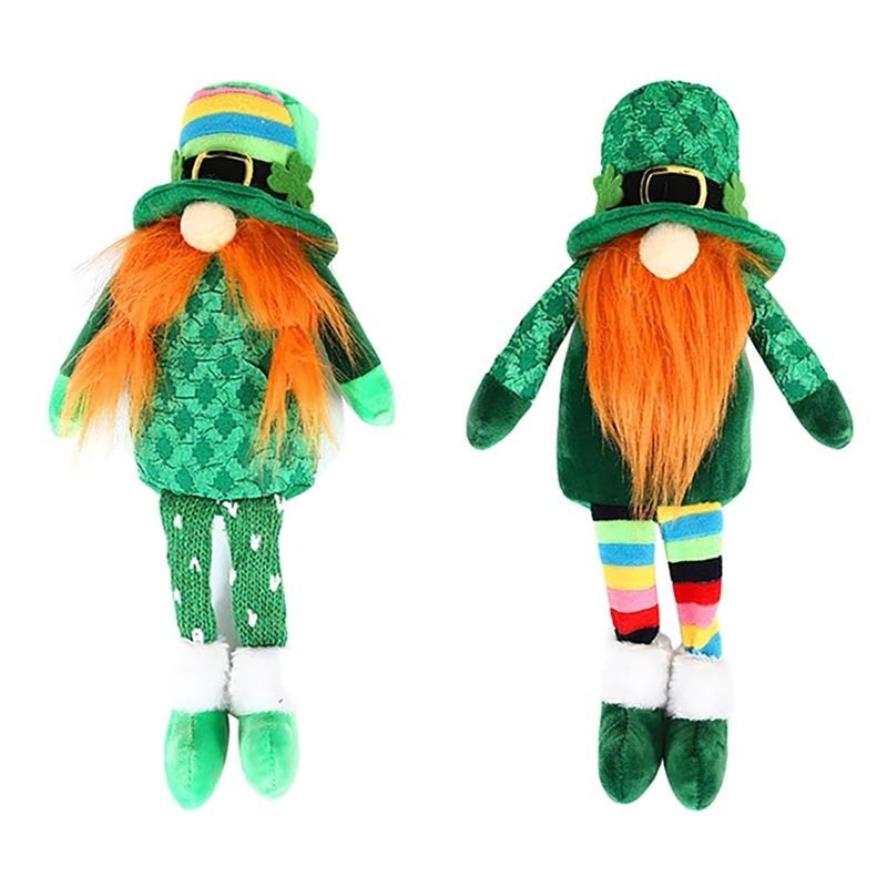 

Плюшевые украшения в виде эльфа ко Дню Св. Патрика, украшение для домашнего стола в Ирландском стиле, 2 шт.