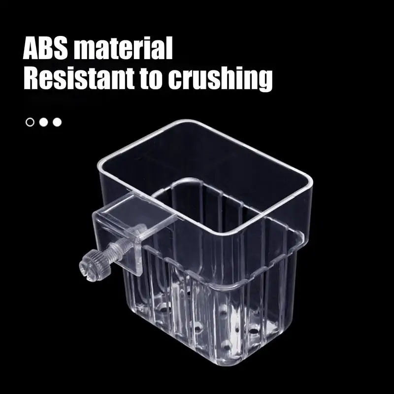 w akwarium kosz na rośliny przezroczyste dekoracje akwariowe doniczka wodne uchwyt kubek sadzarka do