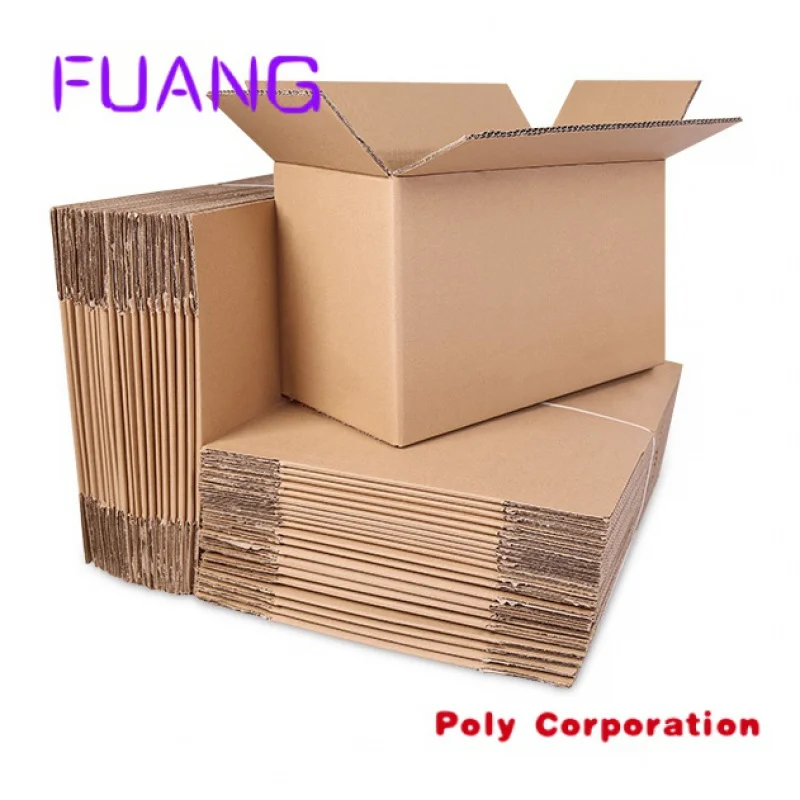 Custom Strong Cardboard Shipping Boxes Wholesale Corrugated Cartons Mailing Moving Shipping Boxes packing box for small business