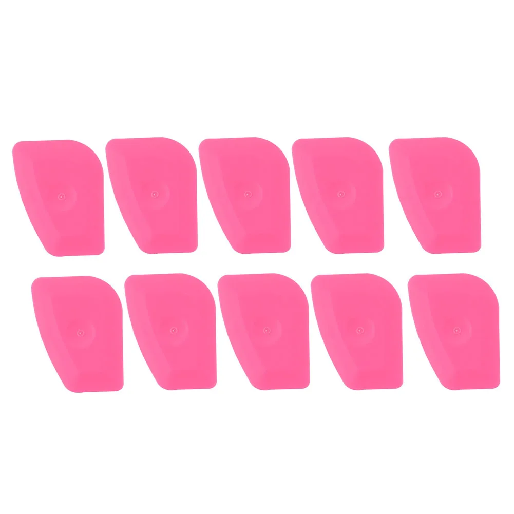 

10Pcs 3*2.2 Inches Plastic Pink Hard Card Squeegee Scraper Tint Car Vinyl Film Wrap Tools Accessories For Vehicles