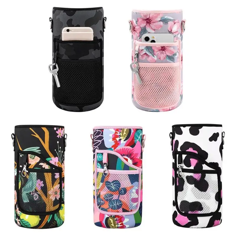 Sleeve 64 Oz Water Bottle Sleeve With Shoulder Strap Anti-sc