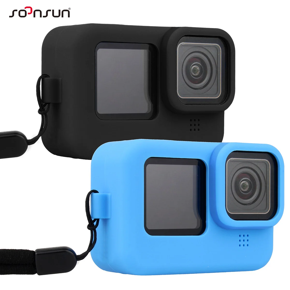SOONSUN мягкий силиконовый защитный чехол для GoPro Hero 9 10 11 черный резиновый кожи на