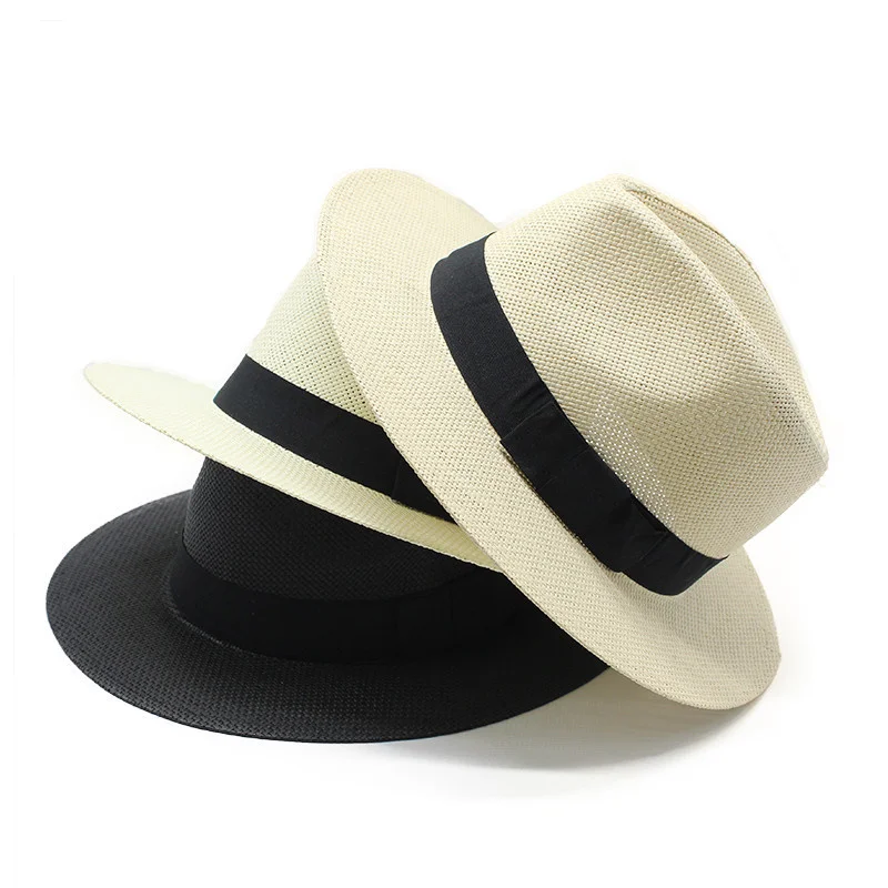 

Adjustable Classic Panama Hat-Handmade In Ecuador Sun Hats for Women Man Beach Straw Hat for Men UV Protection Cap Dropshipping