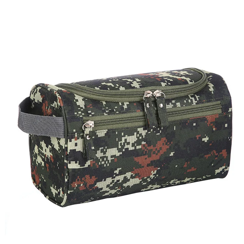 

Camouflage Cosmetic Bag Men High Capacit Waterproof Oxford Travel Toiletry Organizer Beautician Makeup Case Storage Bags