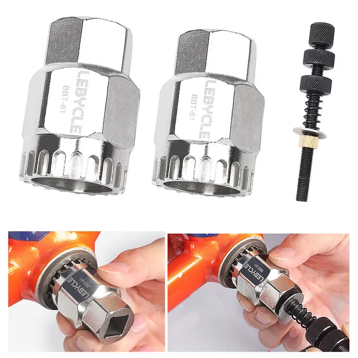 

Bottom Bracket Tool Bike Mountain Bike Axle Wrench Sockets Middle Shaft Wrench Removal Tool Cycling Maintenance Accessories