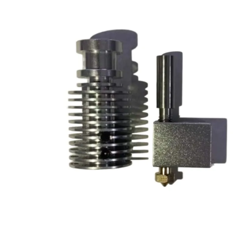 

Аксессуары FLSUN SR Q5 QQ, детали нагревательного блока для 3D-принтера, экструзионная головка 0,4 мм, сопло, стальные трубы, модуль теплоотвода V6