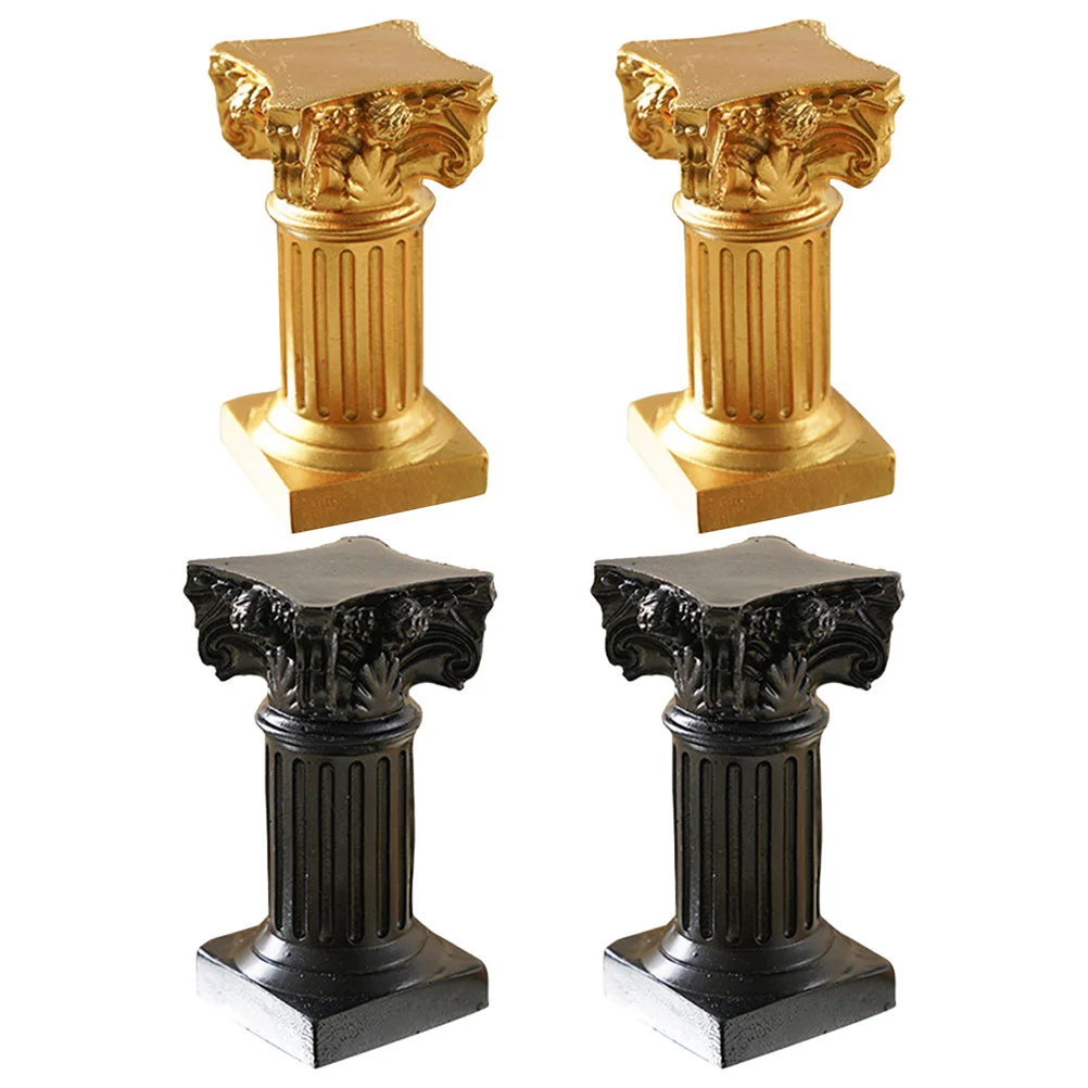 

4Pcs Holders Roman Column Candlestick Wedding Dining Table Centerpiece Decor