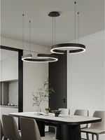 minimalist modern c shaped chandelier front bar designer style nordic middle island ring living room dining room chandelier