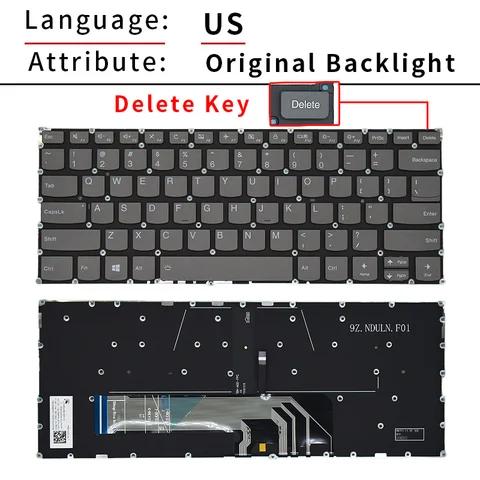 Новая русская клавиатура для ноутбука Lenovo YOGA 730-15IKB 730-13IKB 530-14ARR 530-14IKB Flex6-14ARR с подсветкой