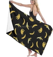 banana shape super absorbent personality bath towel beach blanket towels for the home bath beach swimming pool 80x130cm