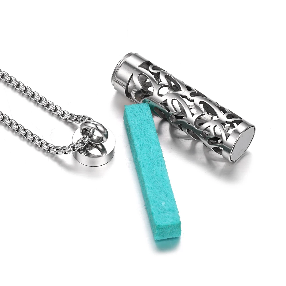 2022 New Aromatherapy Jewelry Necklaces Essential Oil Diffuser Necklace Stainless Steel Open Locket Aroma Scent Perfume | Украшения и
