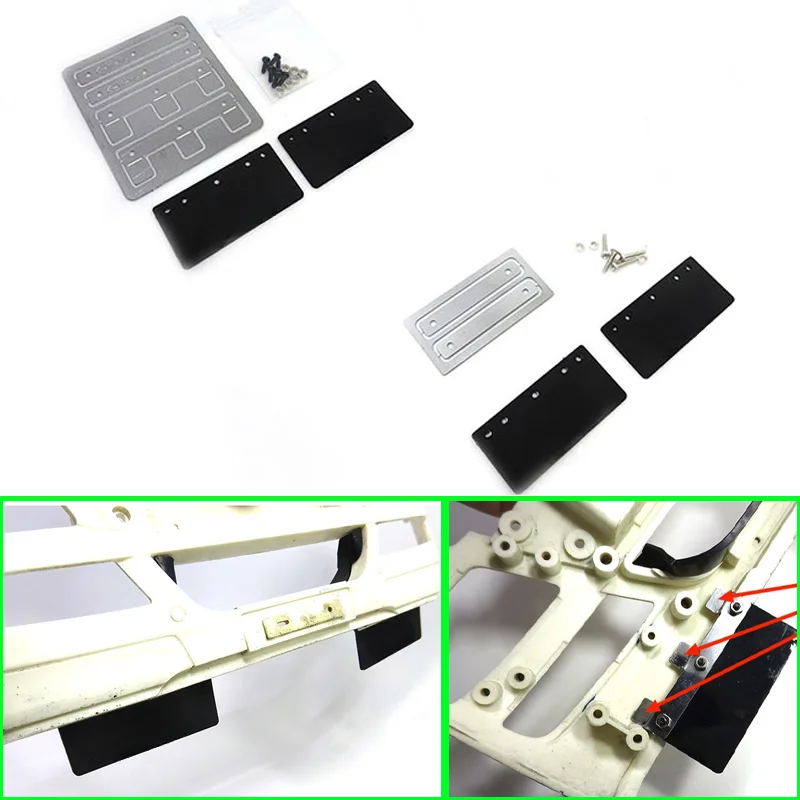 1 комплект резиновых брызговиков CGRC, накладки для крыльев, декоративные накладки для 1/14 Tamiya RC, грузовик, прицеп, самосвал, самосвал TGX, стихолт, детали для самостоятельного ремонта