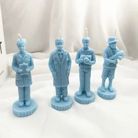farmer nurse doctor reporter all jobs characters aromatherapy candle mold resin clay epoxy diy gifts