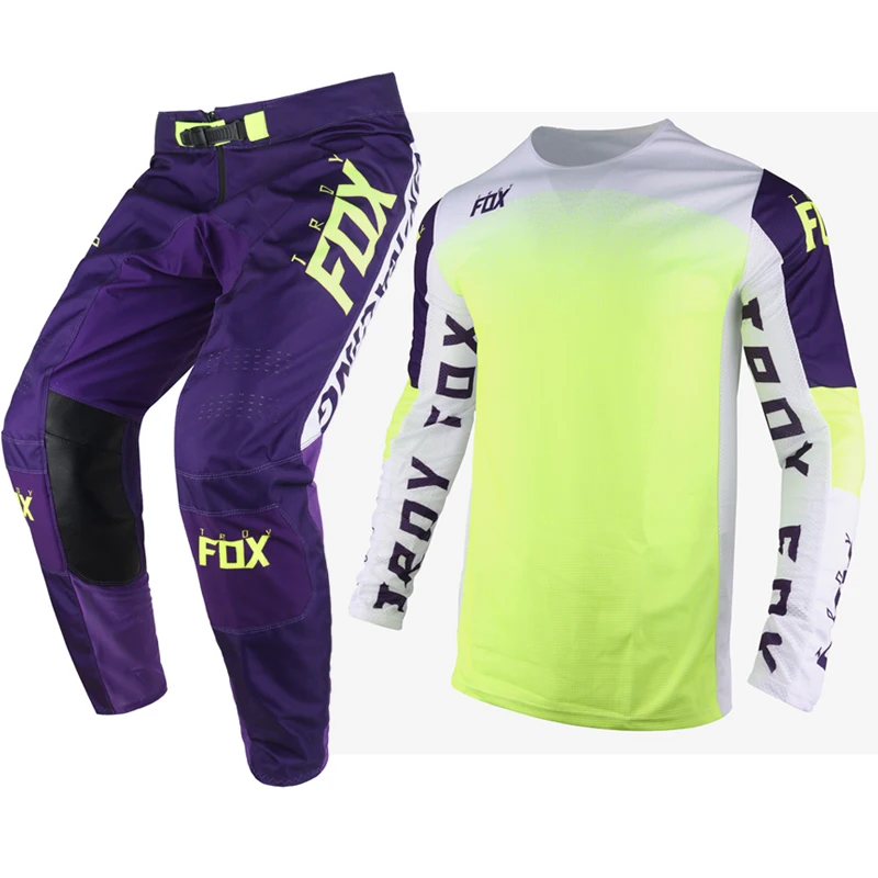 

Free Shipping Jersey Pant Combo Motocross Gear Set For Men MX Racing Riding Delicate Fox Cycling SX Offroad Dirt Bike Vented Pan