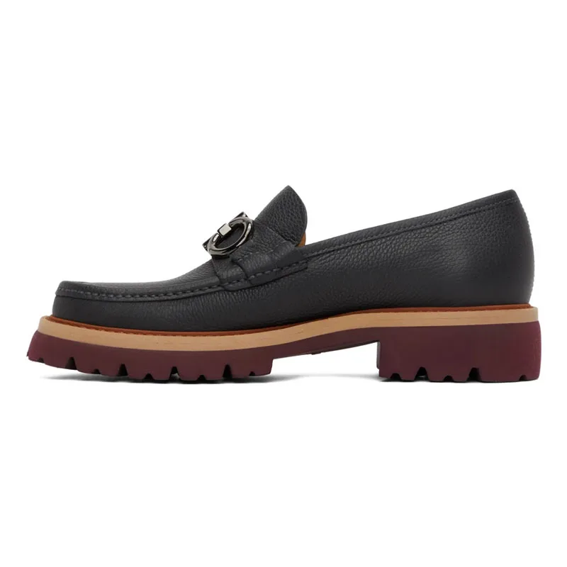 

Metal Button Mixed Colors Genuine Leather Comfortable High Quality Loafers Men Shoes Casual Shoes Wedding Business Dress Shoes