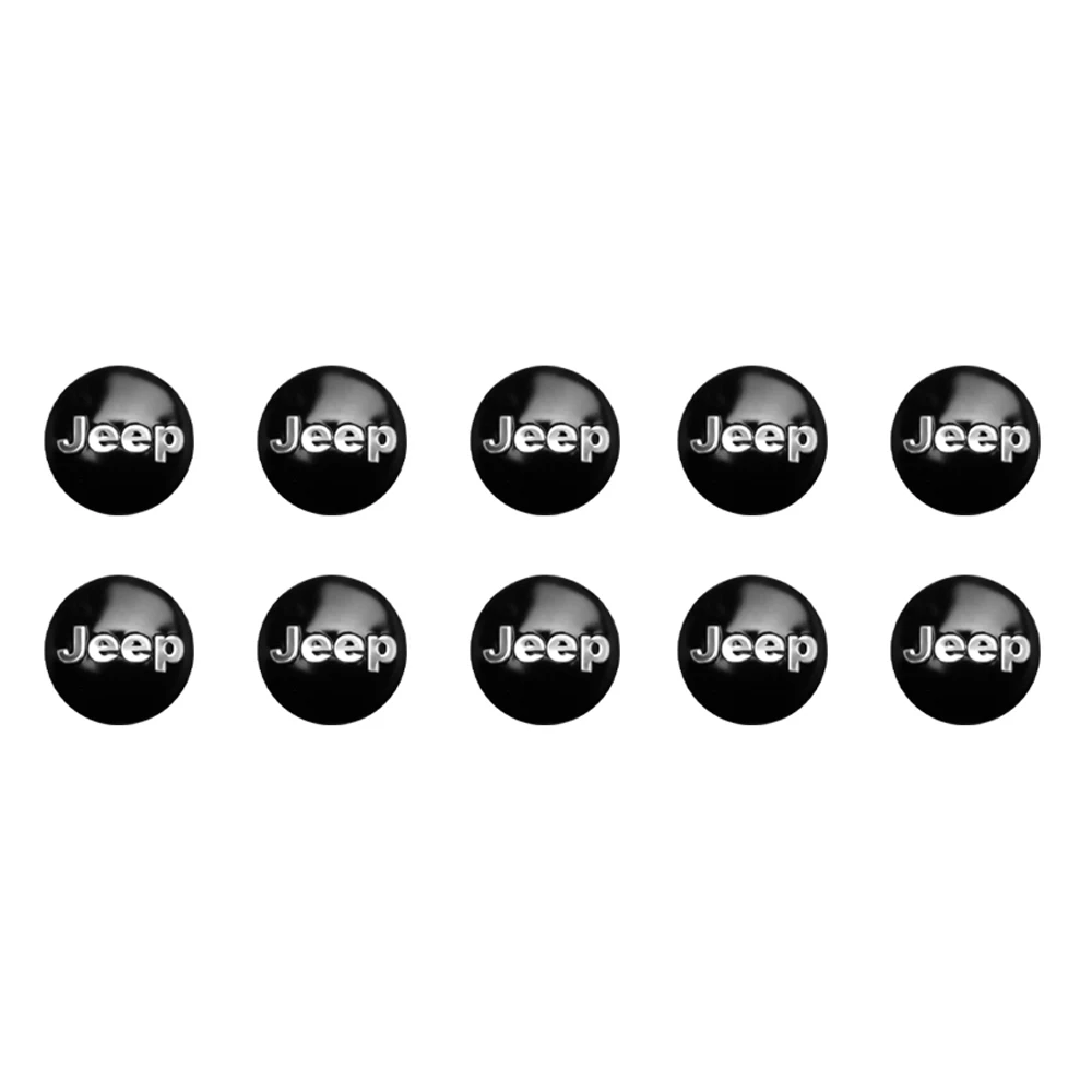 

14 мм автомобильные наклейки, эмблема в виде корпуса ключа, аксессуары для Jeep Wrangler WK Gladiator Pickup Cherokee Jk Renegade Rubicon Compass