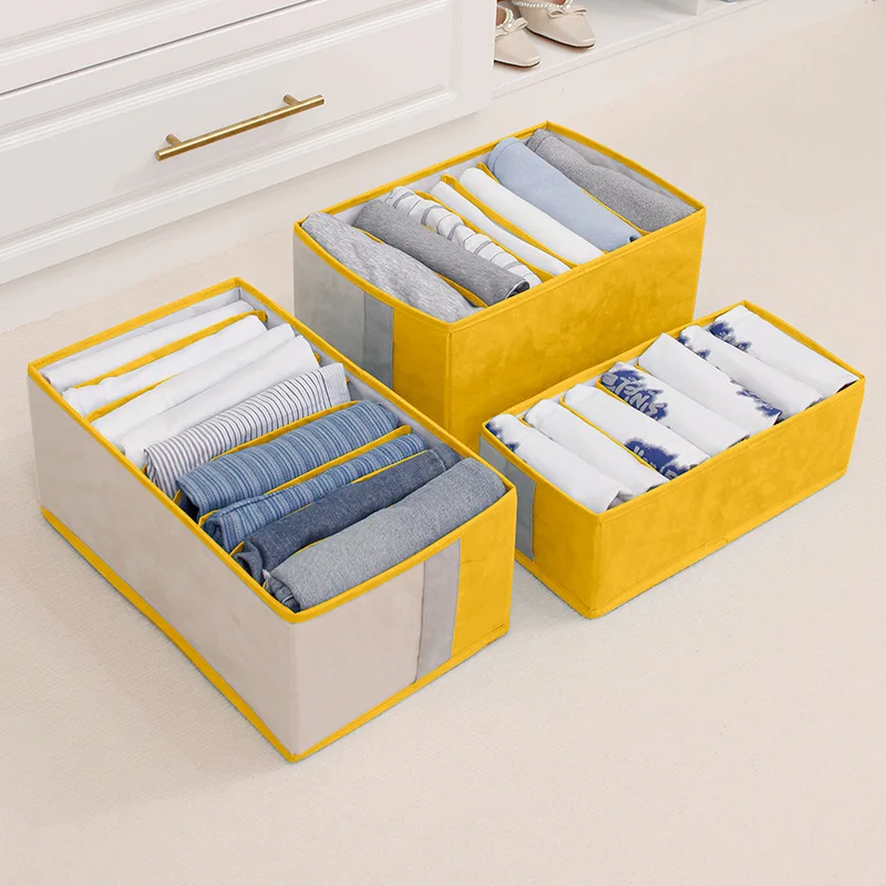 

Jul561 New Color-blocking Clothes Storage Box Drawer Clothes Storage