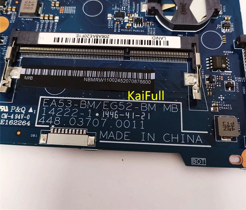 Для ACER Aspire ES1-512 N2840 материнская плата для ноутбука NBMRW1100 EA53-BM MB 14222-1 448.03708.0011 DDR3