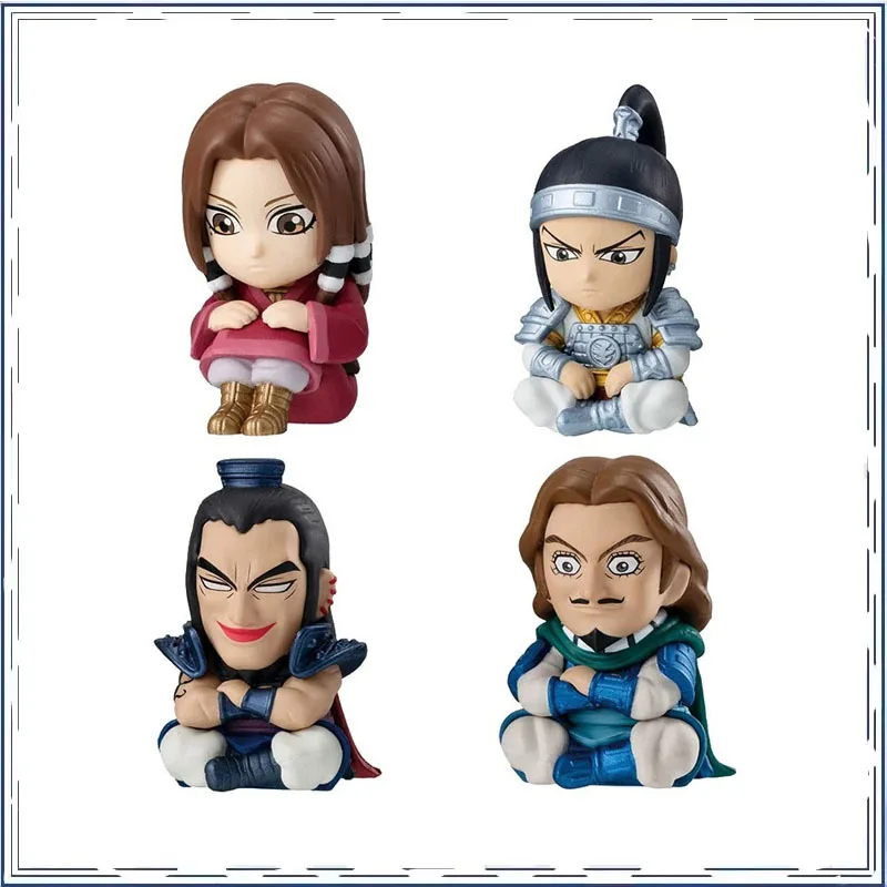 Фото Коллекционные фигурки аниме KINGDOM от BANDAI, игрушки-модели для настольного декора, фигурки-гашапоны №1