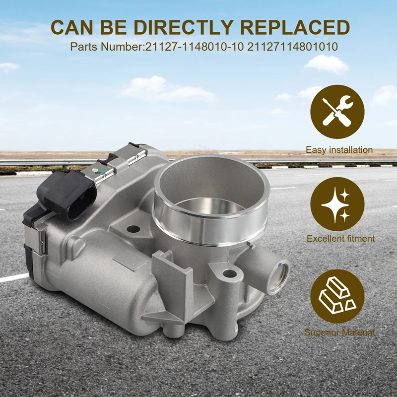 Корпус дроссельной заслонки для Lada Vesta Granta Kalina 2 Priora X-Ray 21127114801010 21127-1148010-10