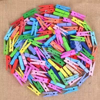 smalll size mini wooden clips 25354572mm coloful clips photo clips for sheets dty clothespin craft decor clips pegs