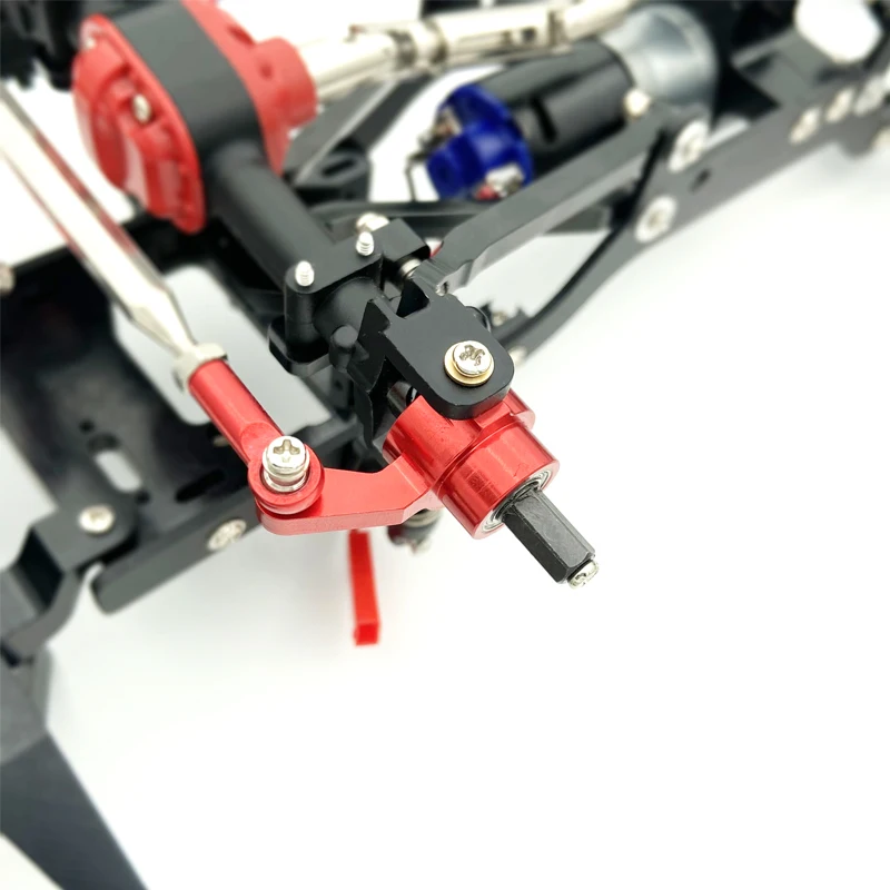 Металлическая передняя ось мост рулевая чаша Поворотный Комплект для WPL C14 C24 C34 C44