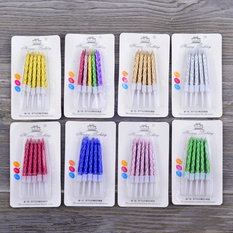 

Colored Rotating Twist Candles Party Supplies Curve Candles Dessert Party Candles Spiral Birthday Candles Cake Decorations