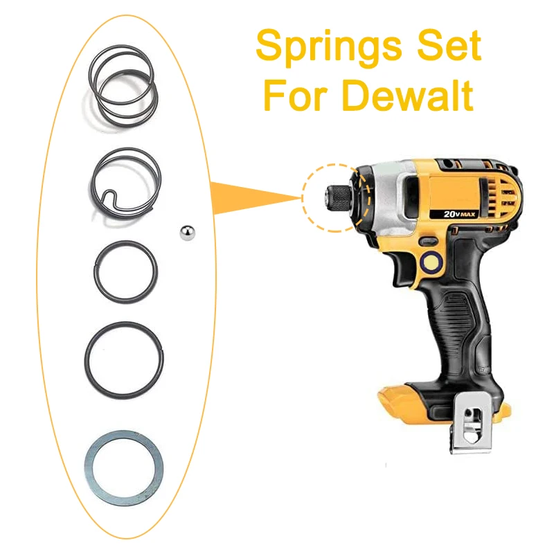 N078434 N089668 6Pcs Spring Ball Set For Dewalt 20V Impact D